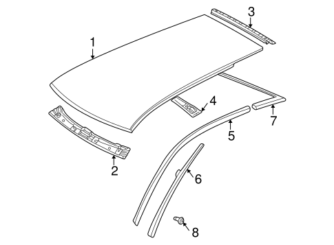 Jetta EXTERIOR TRIM - ROOF