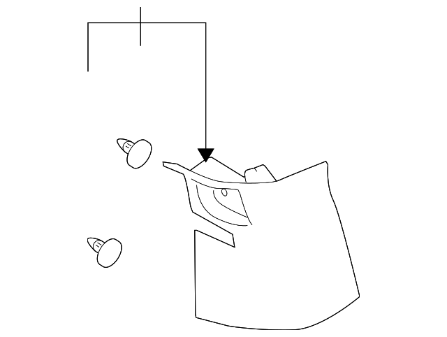 15243758 Деталь REAR PILLAR TRIM, LEFT