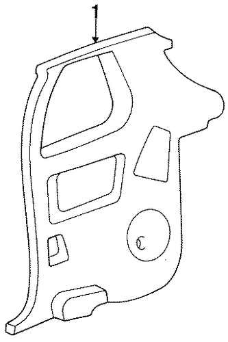 Shadow INTERIOR TRIM - QUARTER PANELS