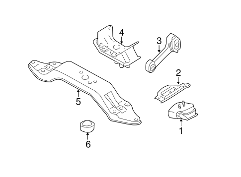 Impreza ENGINE & TRANS MOUNTING 5