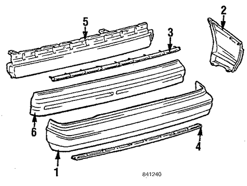 Corolla BUMPER ASSEMBLY - REAR