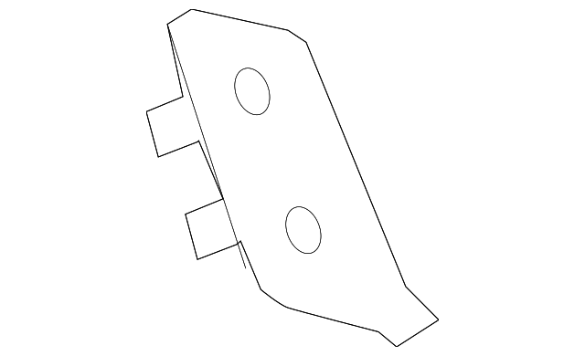25801335 Деталь UPPER PANEL BAFFLE, LEFT