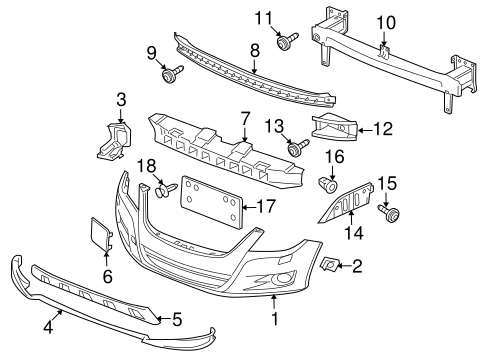 Tiguan BUMPER & COMPONENTS - FRONT
