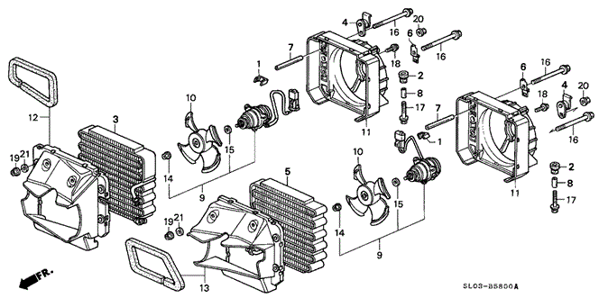 NSX A / C AIR CONDITIONER (CONDENSER)