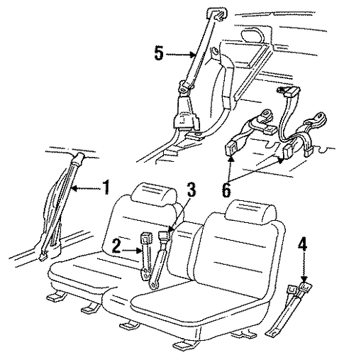 LeSabre FRONT SEAT BELTS