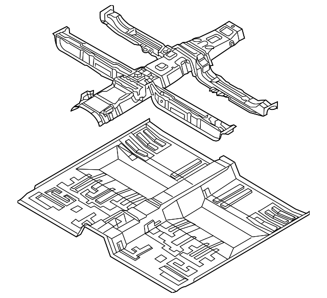 65100-3F700 Деталь FRONT FLOOR PAN