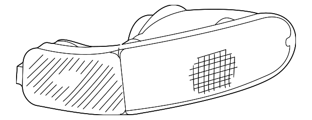 MR570331 Деталь LENS & HOUSING, LEFT