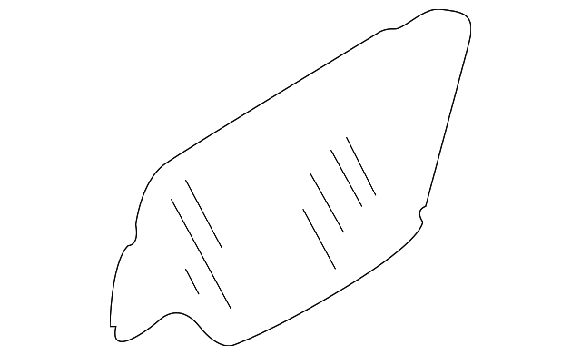 80861-8J900 Деталь WATER SHIELD, LEFT