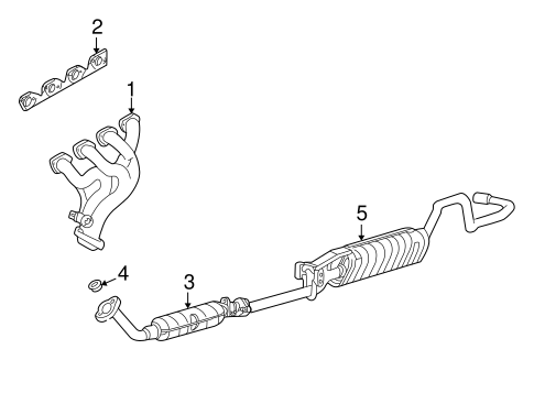 B2300 EXHAUST COMPONENTS