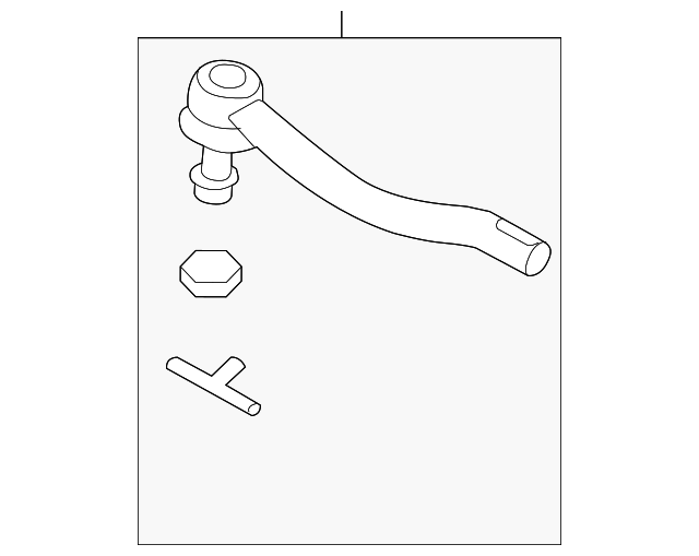 D8640-3KA0A OUTER TIE ROD, LEFT