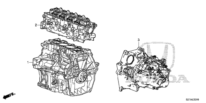 CR-Z ENGINE ASSY. - TRANSMISSION ASSY.