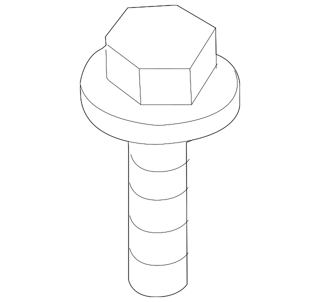 -W500233-S437 Деталь FRONT MOUNT SCREW