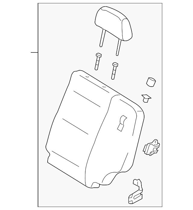 89300-3E010CY4 Деталь SEAT BACK ASSY, LEFT