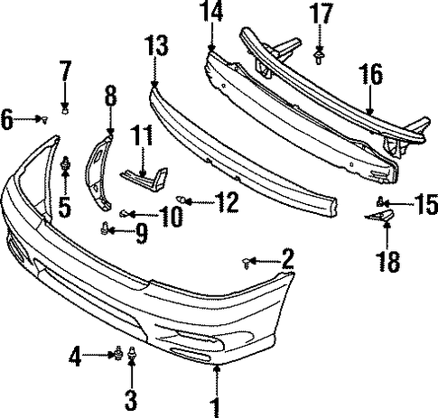 Legacy BUMPER & COMPONENTS - FRONT 3