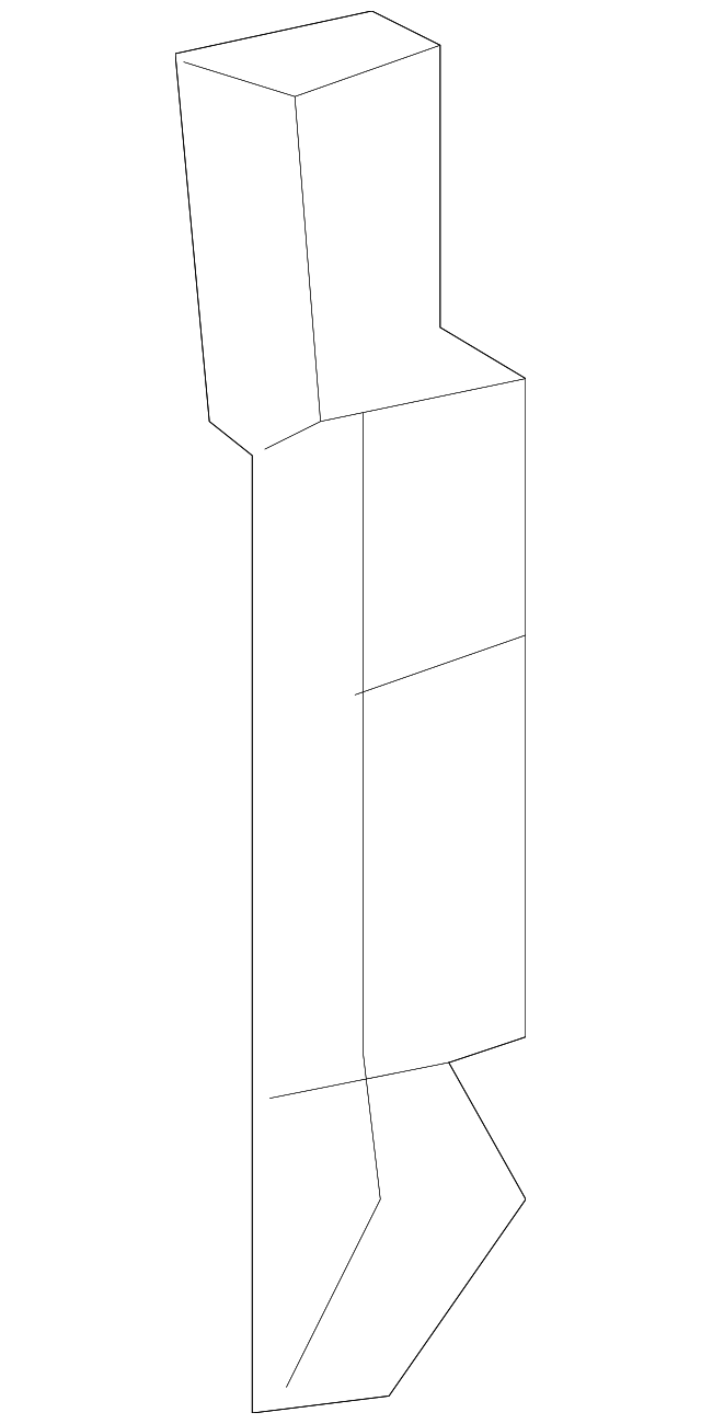 6L3Z-15611B70-AA Деталь CENTER SEAT BELT BUCKLE END