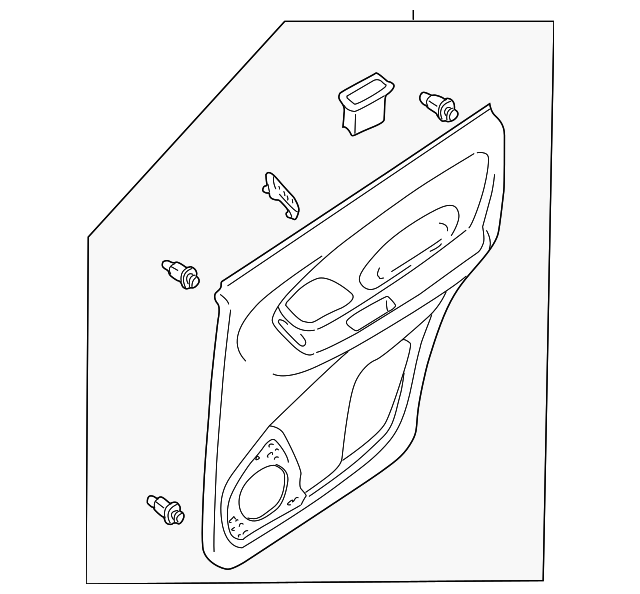 3L8Z-7827407-FAA Деталь DOOR TRIM PANEL, LEFT