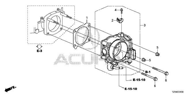 ENGINE/THROTTLE BODY for 2014 Acura MDX #1