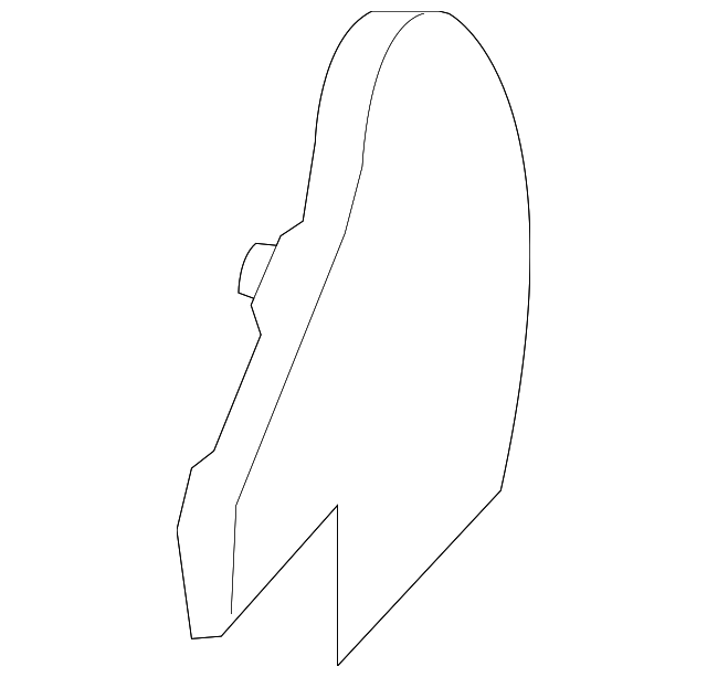 1FY151J8AA Деталь SIDE SHIELD, RIGHT