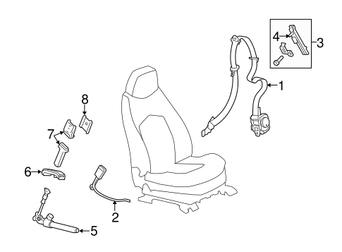 CTS FRONT SEAT BELTS 3