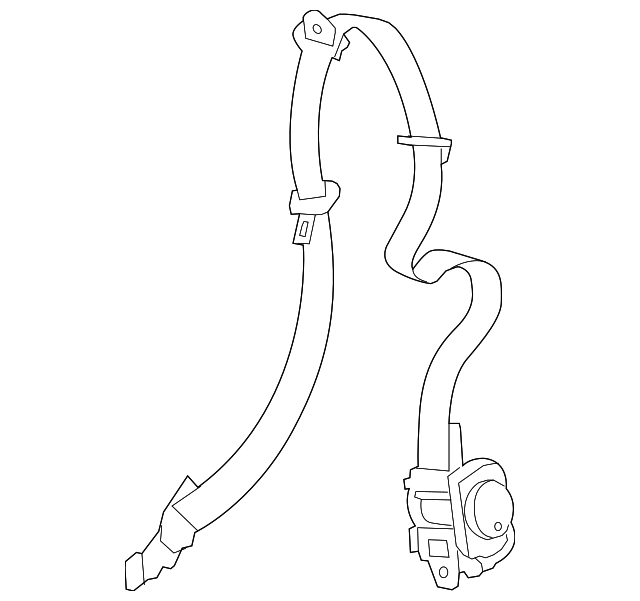 19208660 Деталь BELT & RETRACTOR, RIGHT