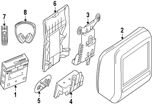 GL550 ENTERTAINMENT SYSTEM COMPONENTS