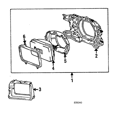 Tercel HEADLAMP COMPONENTS