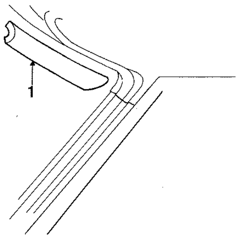 Escort INTERIOR TRIM - ROOF