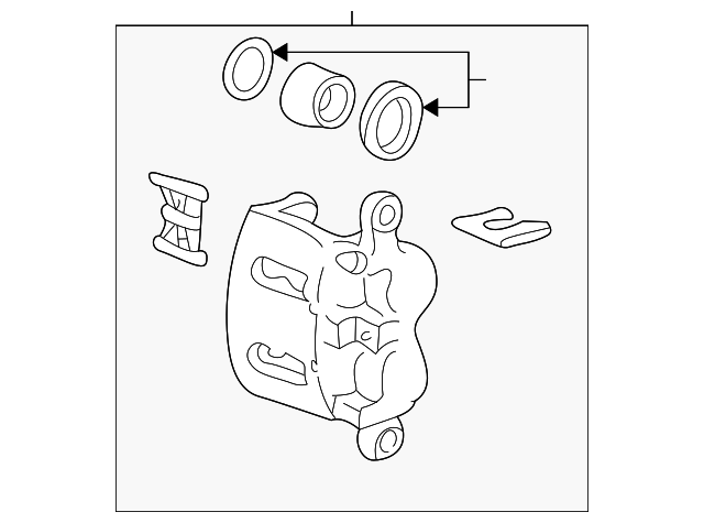 1F80-33-980R-00 Деталь CALIPER, RIGHT