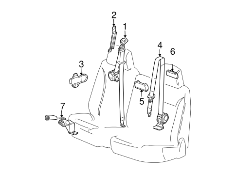Colorado REAR SEAT BELTS 2