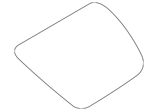 8L8Z-7829700-A Деталь QTR GLASS, RIGHT