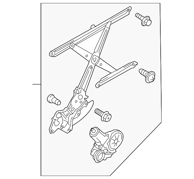 8340257L01 Деталь REGULATOR ASSY, LEFT