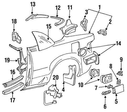 Celica QUARTER PANEL & COMPONENTS 2