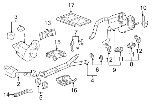 Corvette EXHAUST COMPONENTS
