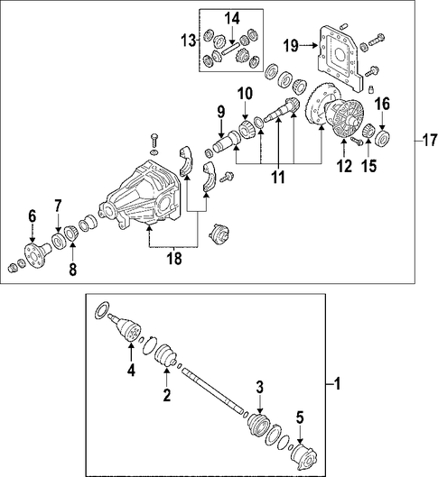 INNER CV JOINT - 2003 Hyundai Santa Fe (4950526S00) INNER CV JOINT - 2003 Hyundai Santa Fe (4950526S00)