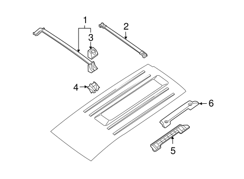 QX56 EXTERIOR TRIM - ROOF 2