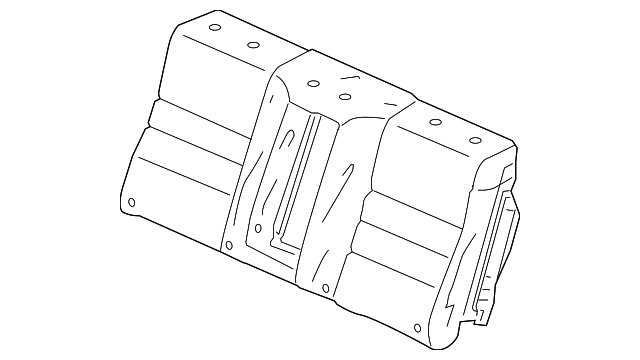 82121-TA0-A41ZB Деталь COVER, RR. SEAT-BACK TRIM *NH695L* (MDL 