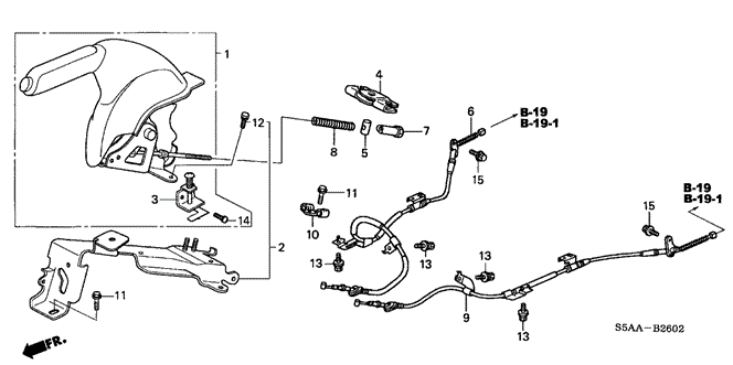 CIVIC SEDAN PARKING BRAKE (3)