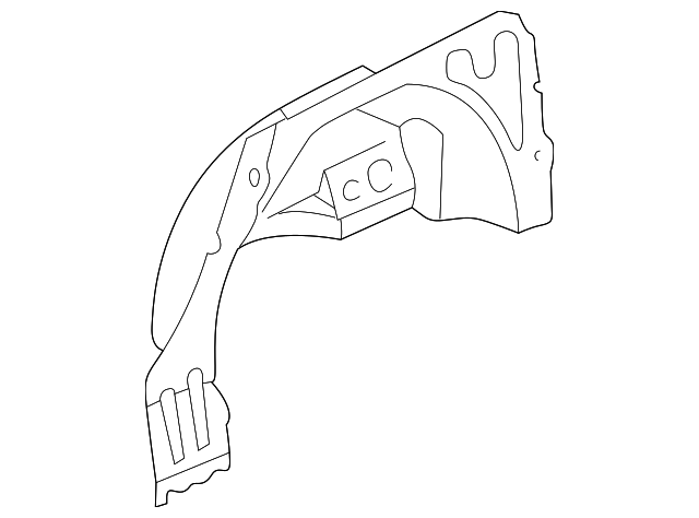 4B0-803-421-H INNER WHEELHOUSE, LEFT