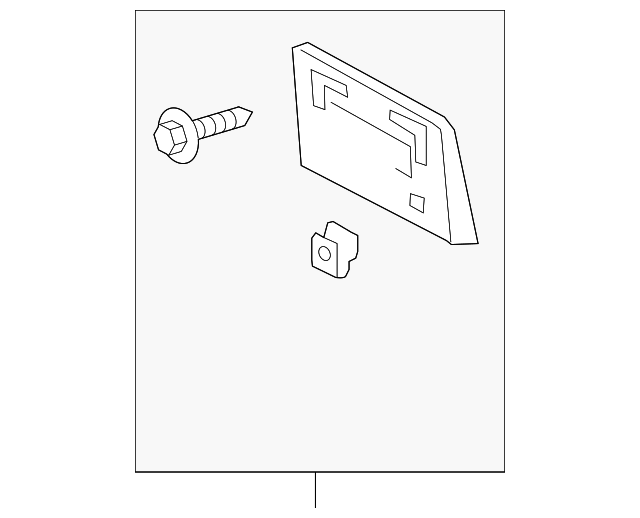 52114-33320 Деталь LICENSE BRACKET