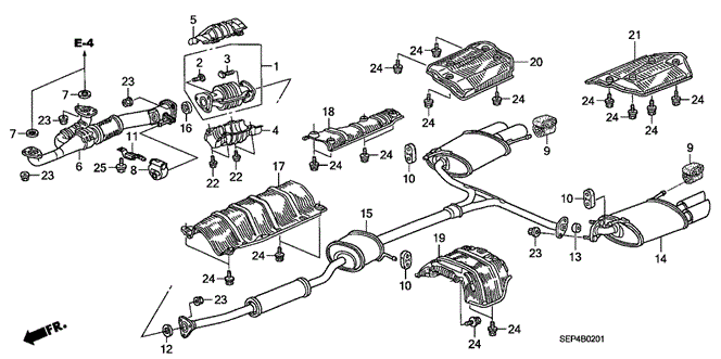 TL EXHAUST PIPE - MUFFLER (TYPE S)