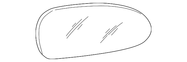 87607-38100 Деталь MIRROR GLASS, LEFT