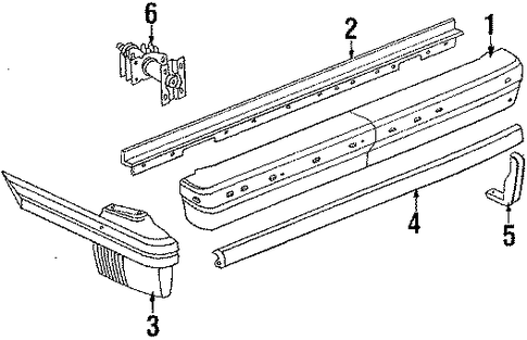 Celebrity BUMPER & COMPONENTS - REAR