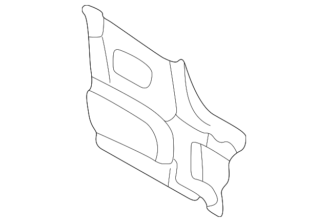 64354-38000 Деталь INNER ROCKER FRONT EXTN, LEFT