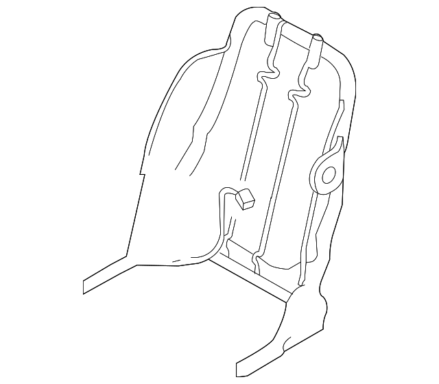 EF9188680C Деталь SEAT BACK FRAME, LEFT