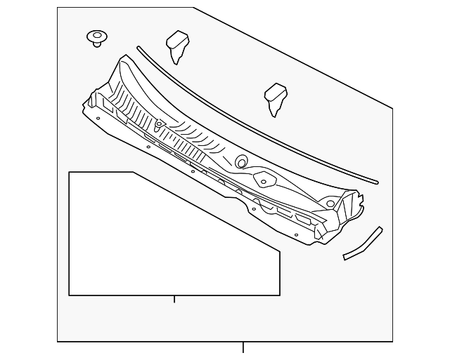 86150-3W500 Деталь COWL VENT PANEL