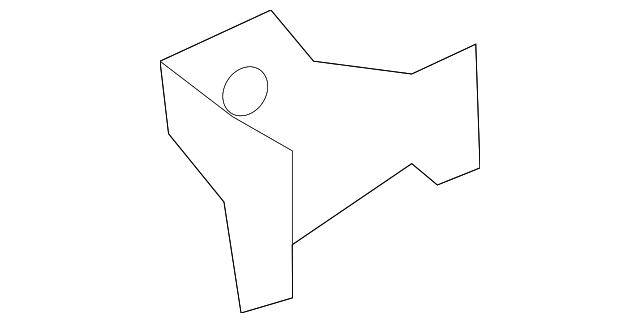 KD53-70-632 Деталь REAR BRACKET NUT PLATE, LEFT
