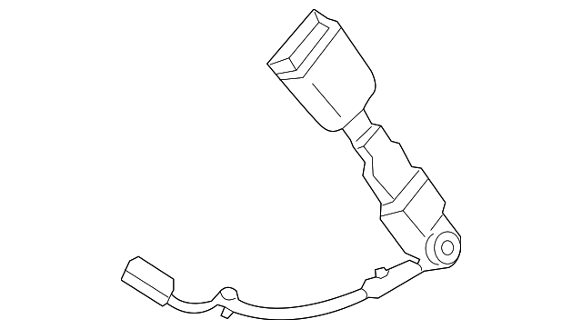 EJ5Z-9961202-AA Деталь BUCKLE END, RIGHT