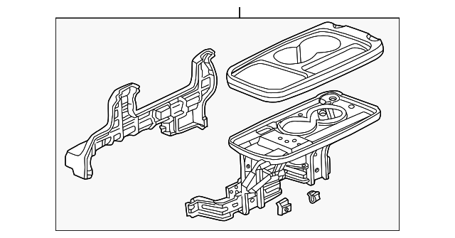 81190-S9A-J23ZA Деталь TABLE ASSY., CENTER *NH167L* (GRAPHITE B