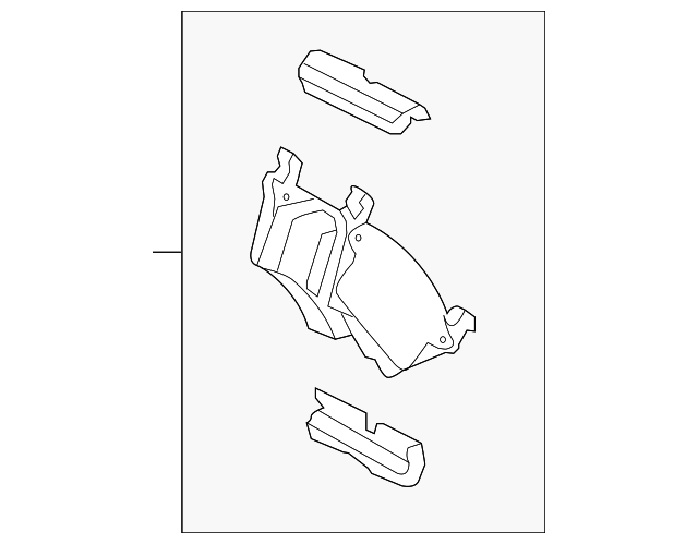 CL3Z-2200-B Деталь BRAKE PADS