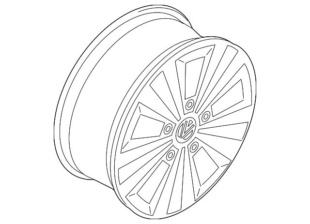 5G0-601-025-8Z8 Деталь WHEEL, ALLOY